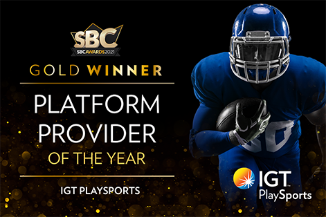 IGT PlaySports - Gold Winner, Platform Provider of the Year